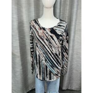 Soft Surroundings Long‎ Sleeve Daybreak top size small